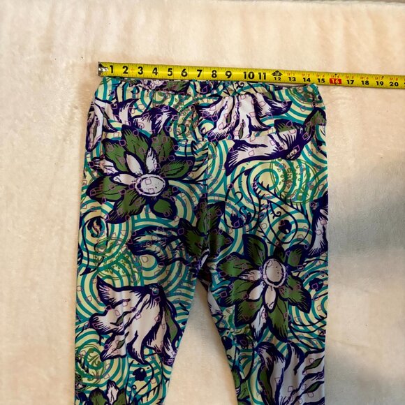 LuLaRoe OS Leggings – Floral Abstract Multicolor Buttery Soft - Picture 4 of 4